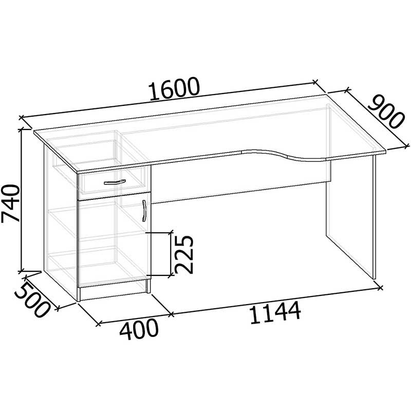 Офисный стол СТ-404 Офисный стол СТ-404