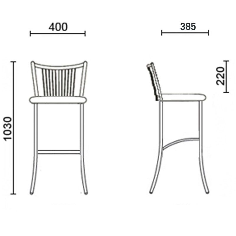 Барный стул FOSCA hoker chrome Барный стул FOSCA hoker chrome