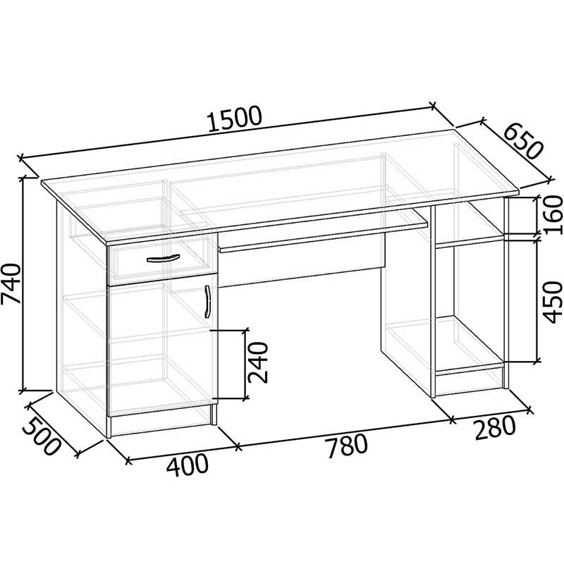 Компьютерный стол СК-003 Компьютерный стол СК-003