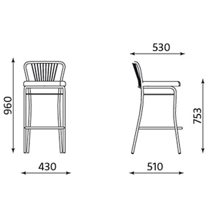 Барный стул NERON hoker chrome Барный стул NERON hoker chrome