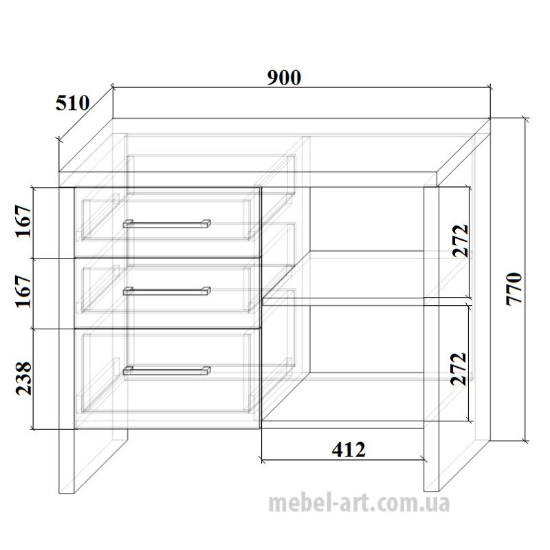 Тумба Т-3 (Дуб Тахо) Тумба Т-3 (Дуб Тахо)