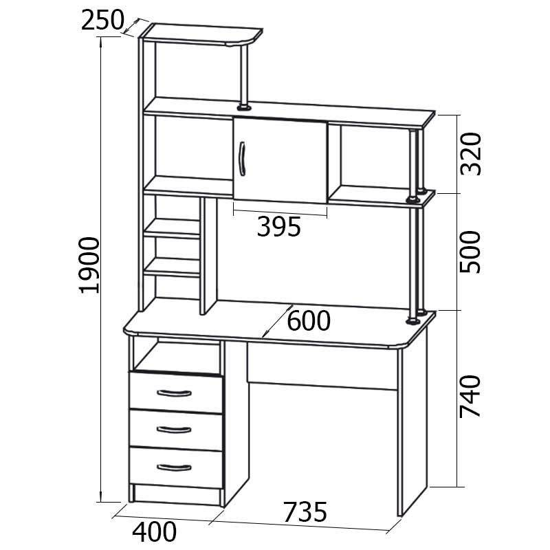 Компьютерный стол СШ-6 Компьютерный стол СШ-6