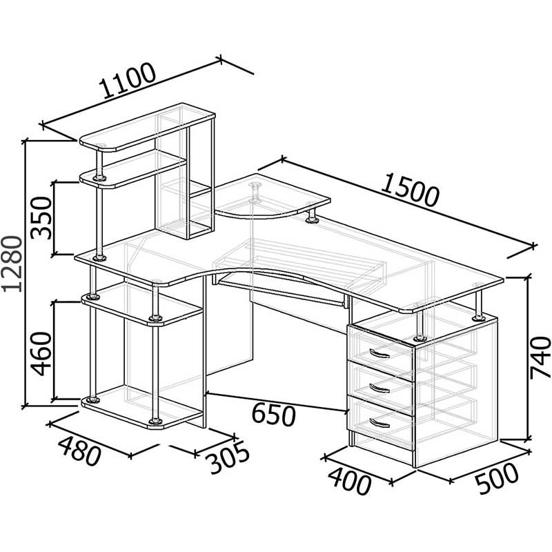 Компьютерный стол СК-201 Компьютерный стол СК-201