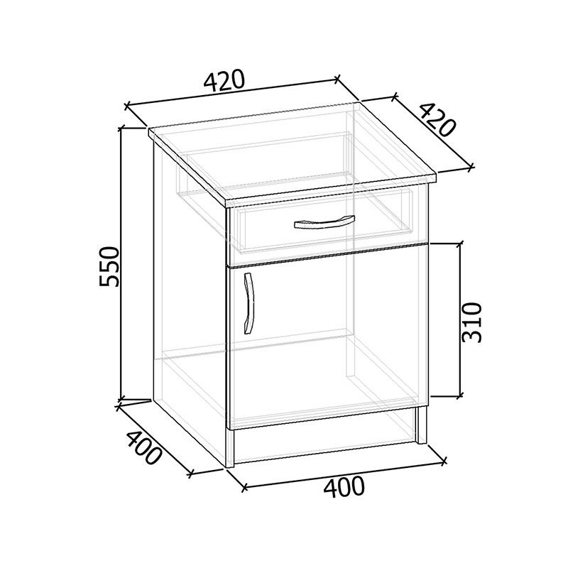 Тумба прикроватная Тп-8 Тумба прикроватная Тп-8