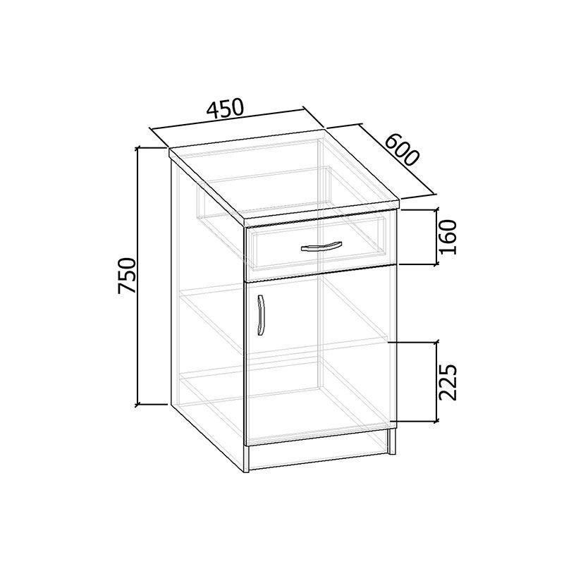 Тумба приставная Арт-405 Тумба приставная Арт-405