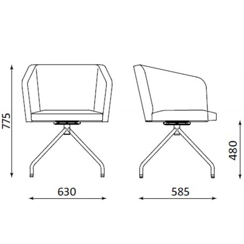 Кресло Hello 4s chrome Кресло Hello 4s chrome