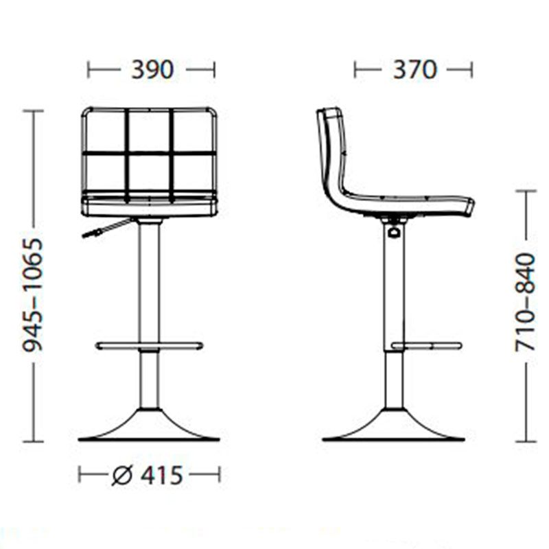 Барный стул RALPH HOKER LB CHROME Барный стул RALPH HOKER LB CHROME