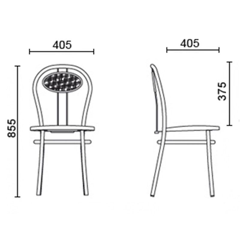 Обеденный стул TIZIANO chrome Обеденный стул TIZIANO chrome