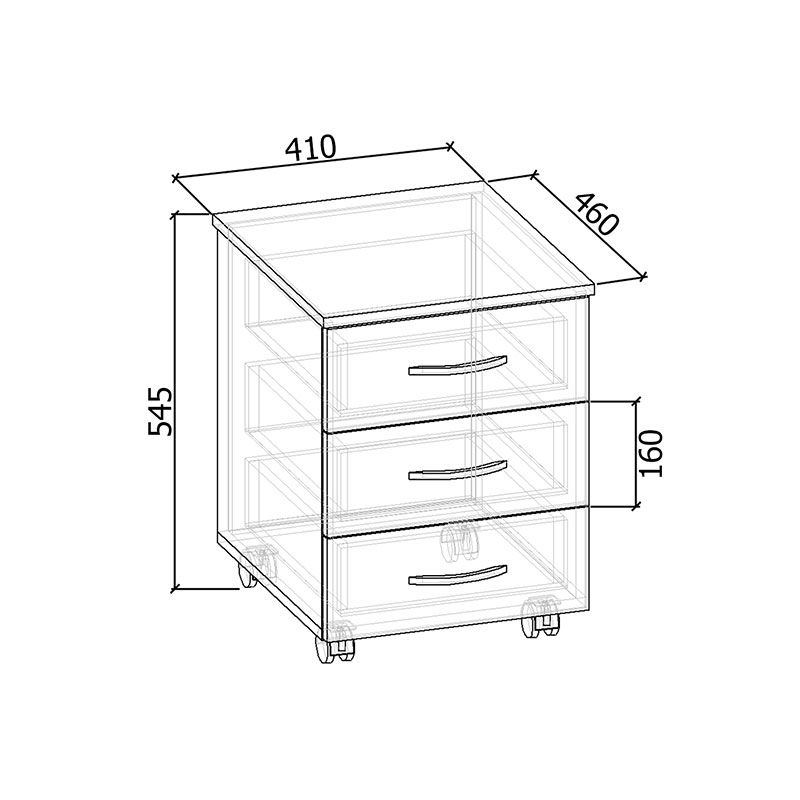 Тумба мобильная Тм-201 Тумба мобильная Тм-201