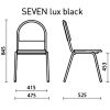 Стул офисный Seven lux black Стул офисный Seven lux black