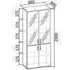 Шкаф для документов АРТ-004 стекло Шкаф для документов АРТ-004 стекло