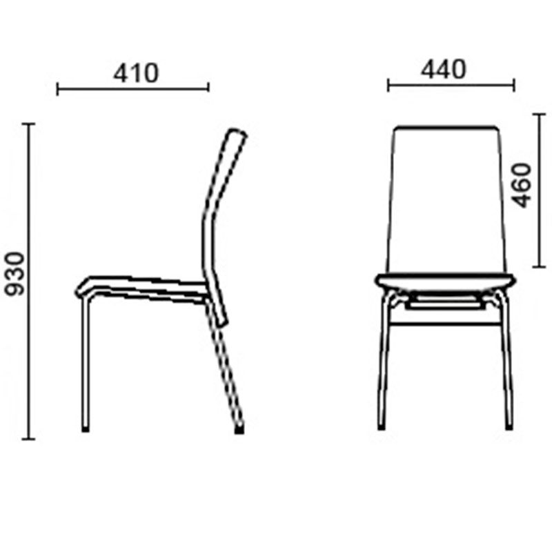 Барный стул MUZA chrome