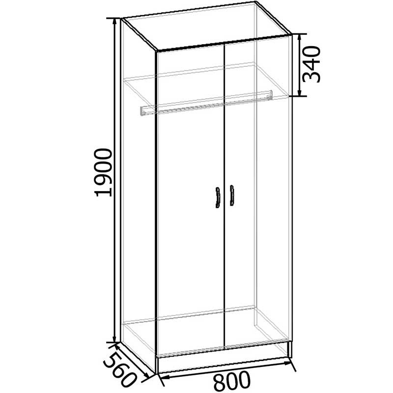 Шкаф для одежды ШК-3