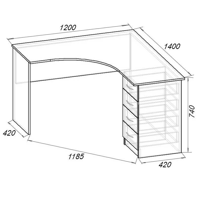 Офисный стол Су-504