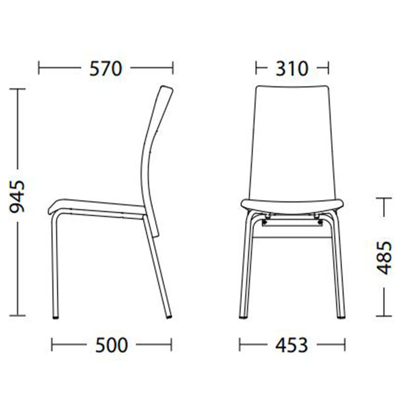 Барный стул MUZA slim chrome