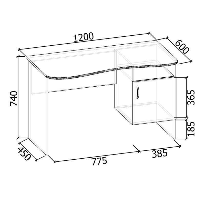 Офисный стол Nova-1