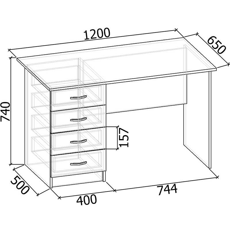 Офисный стол СТ-102
