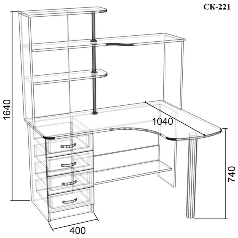 Компьютерный стол СК-221