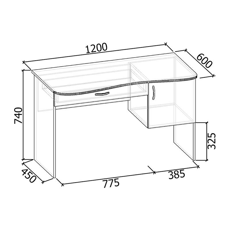 Офисный стол Nova-2