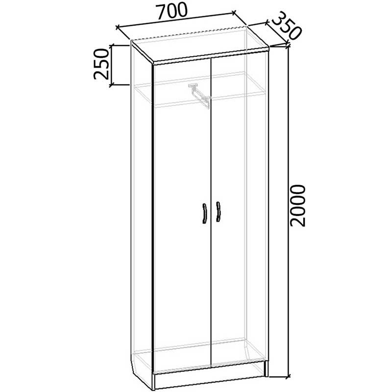 Шкаф для одежды Арт-307