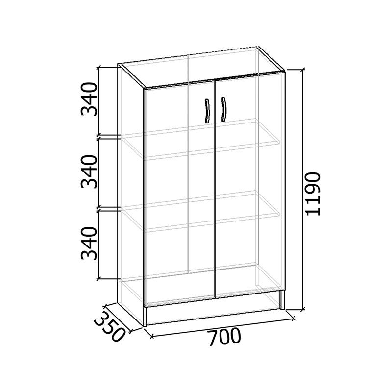 Шкаф для документов Шк-201