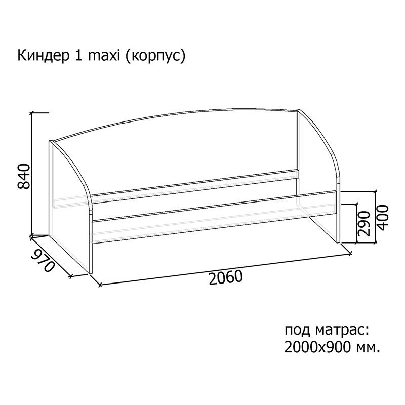 Детская кровать Киндер-1