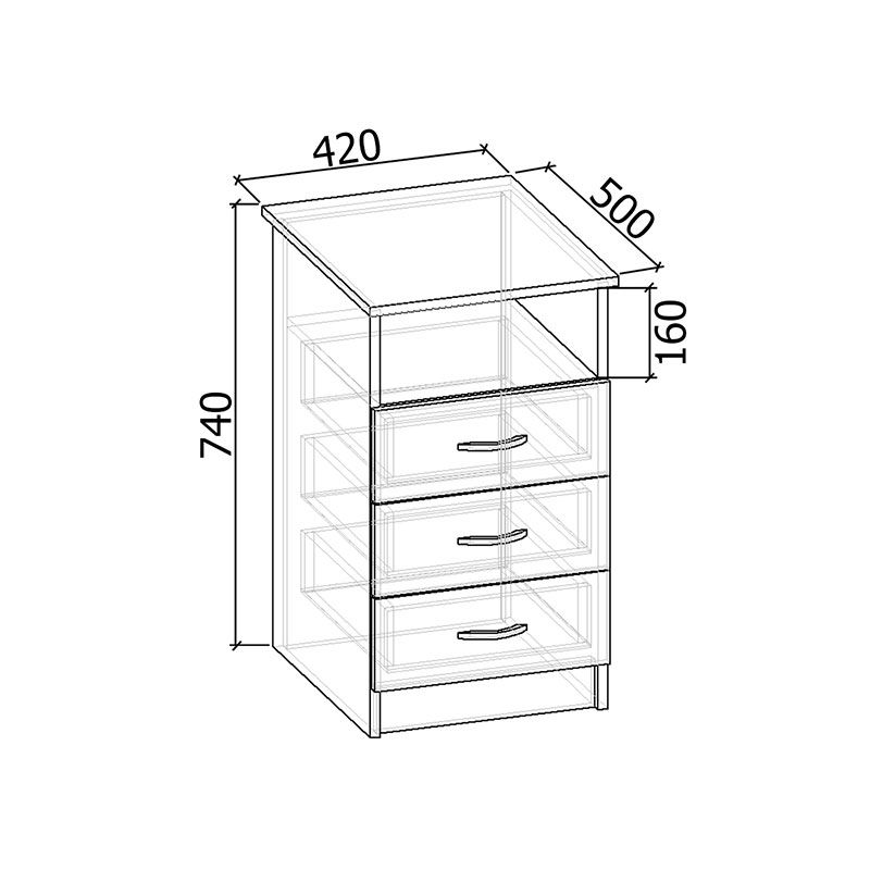 Тумба приставная Тп-103