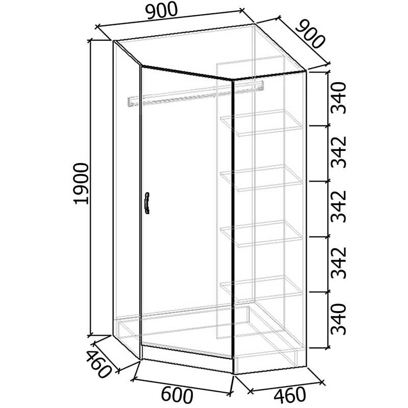Шкаф для одежды ШК-4