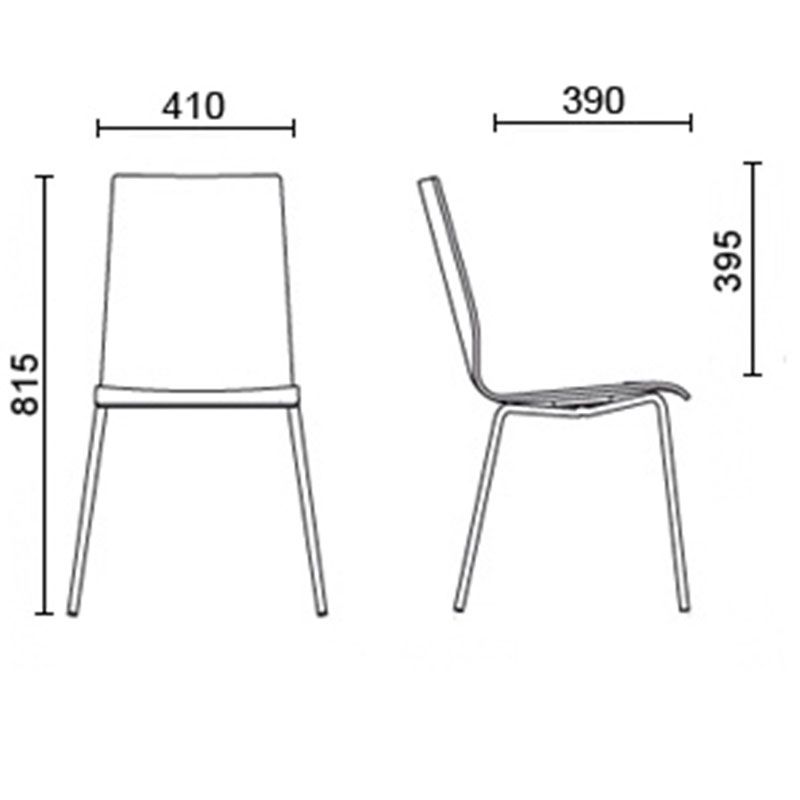 Барный стул SOFI slim chrome