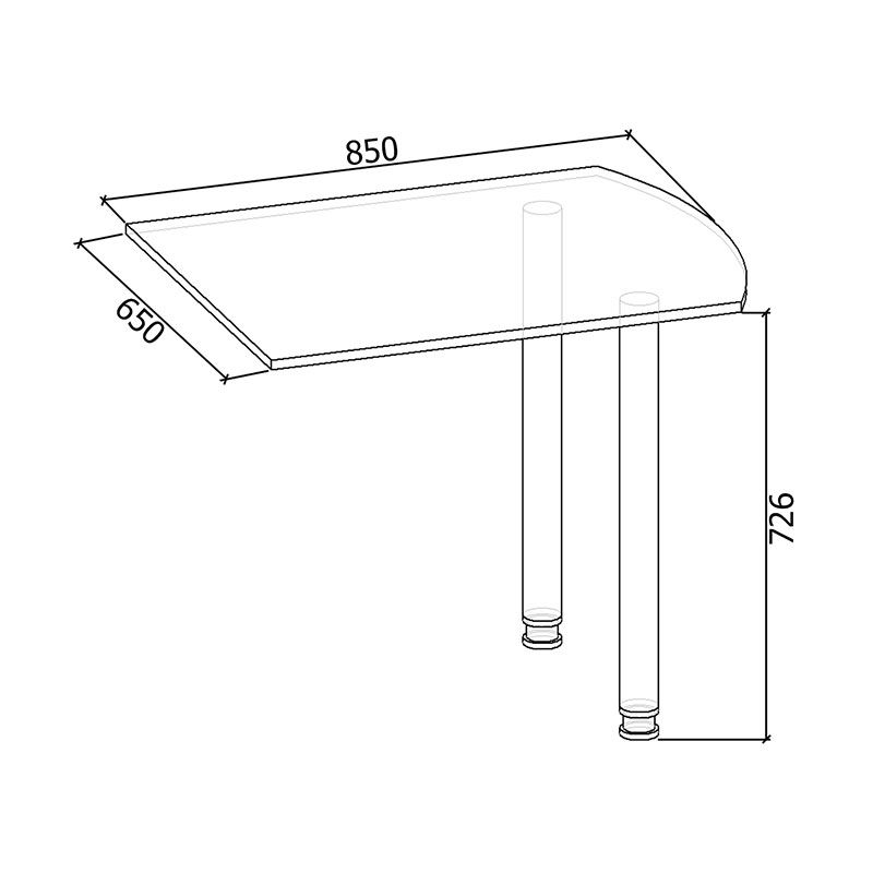 Приставной стол Пс-001
