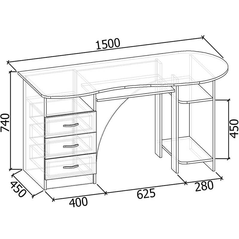 Компьютерный стол СК-304