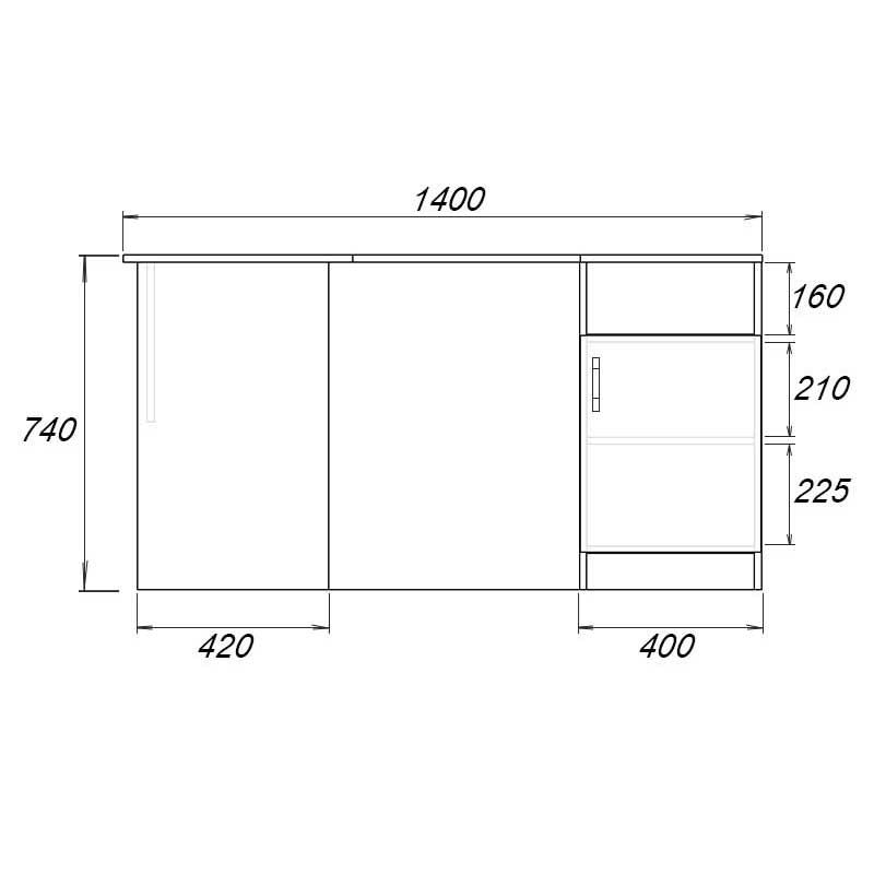 Офисный стол Су-502