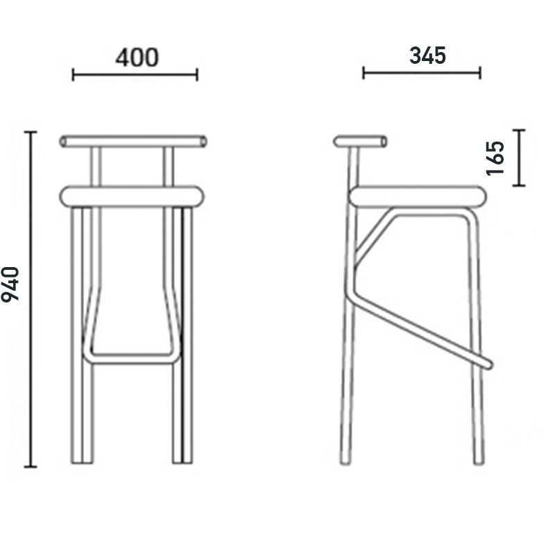 Барный стул JOLA chrome