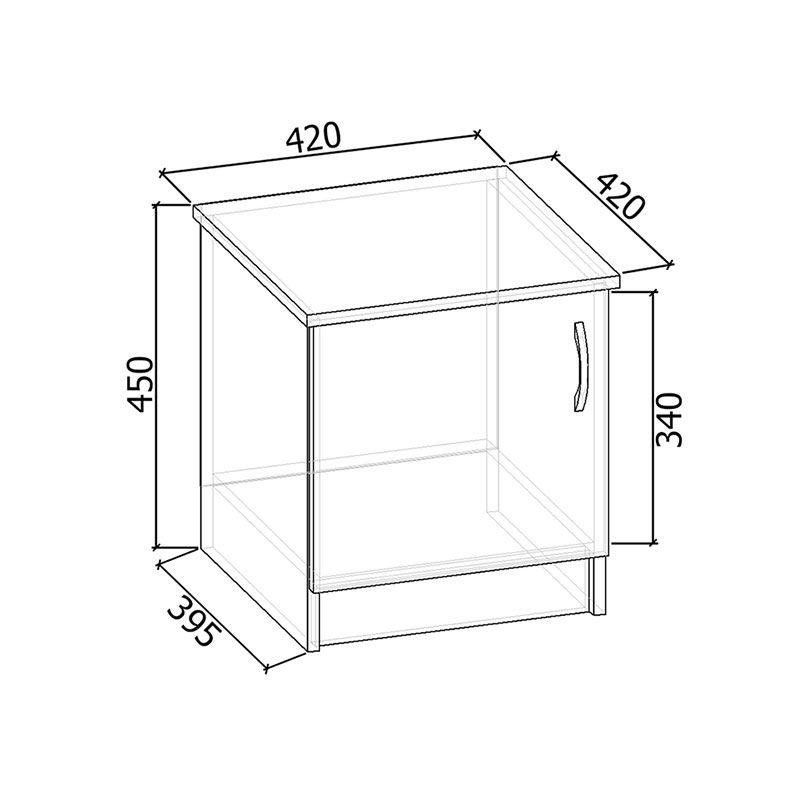 Тумба прикроватная Тп-2