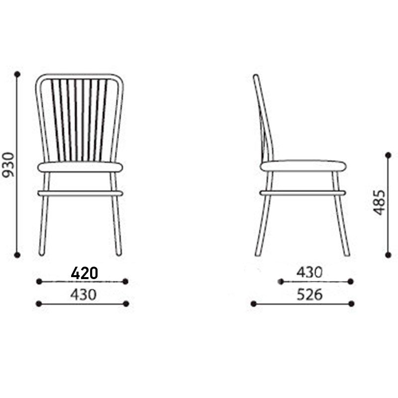 Обеденный стул NERON alu 