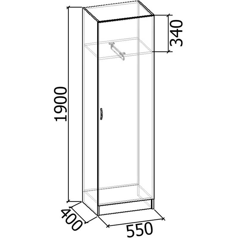 Шкаф для одежды ШК-2