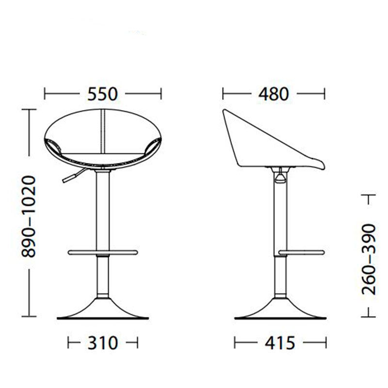 Барный стул ROSE lux chrome