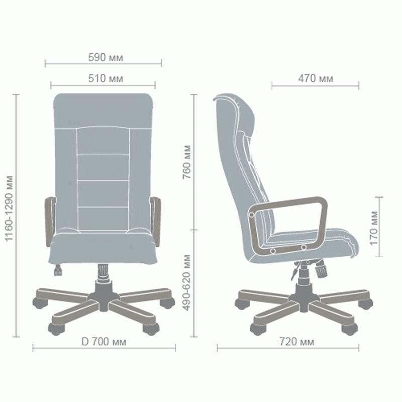 Кресло руководителя Роял Wood