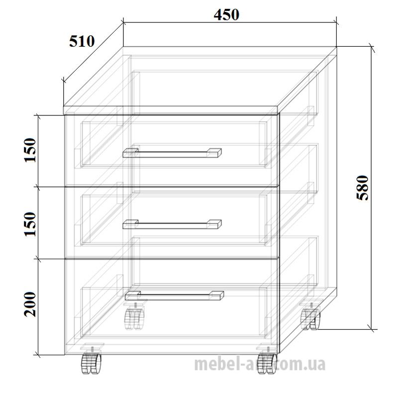 Тумба Т-1 Арт-006 (Дуб Тахо)