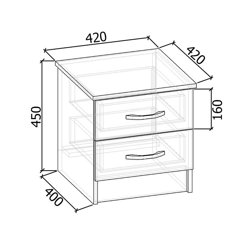 Тумба прикроватная Тп-3