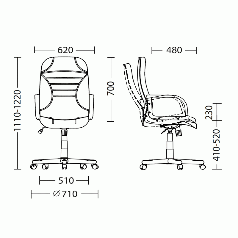 Кресло руководителя Lukas