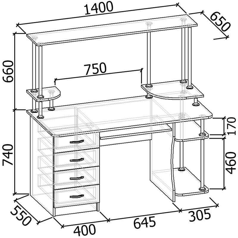 Компьютерный стол СК-209