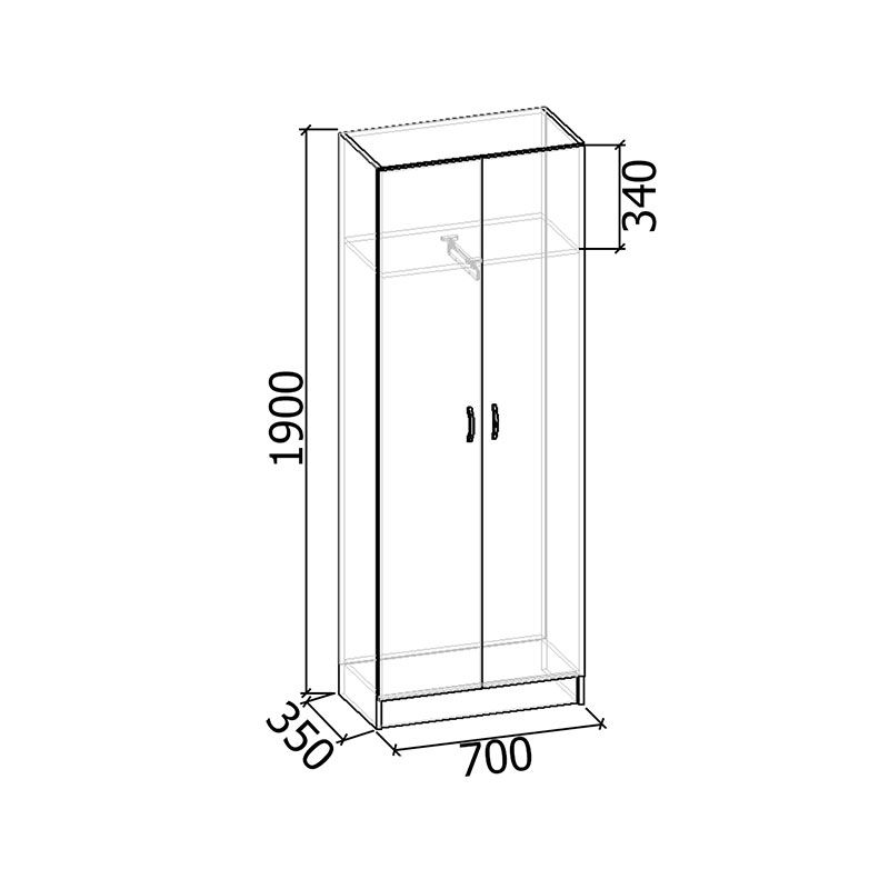 Шкаф для одежды Шк-301