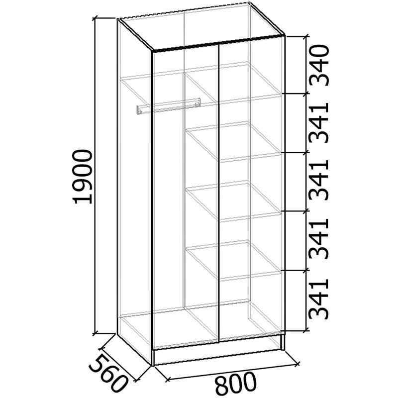 Шкаф для одежды ШК-6