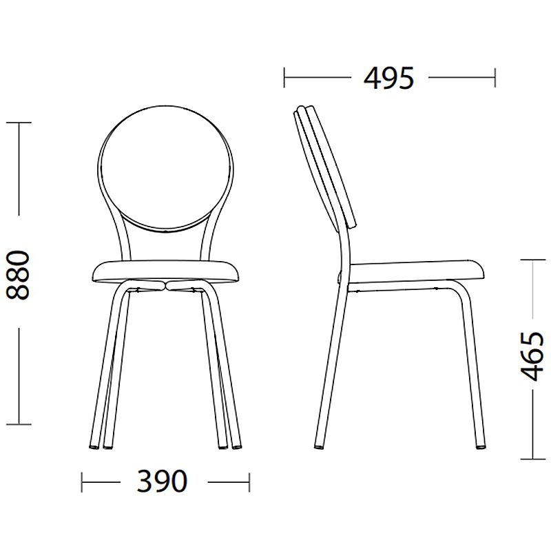 Обеденный стул FAST-TIME CHROME