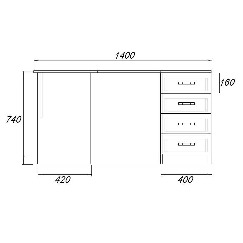 Офисный стол Су-504