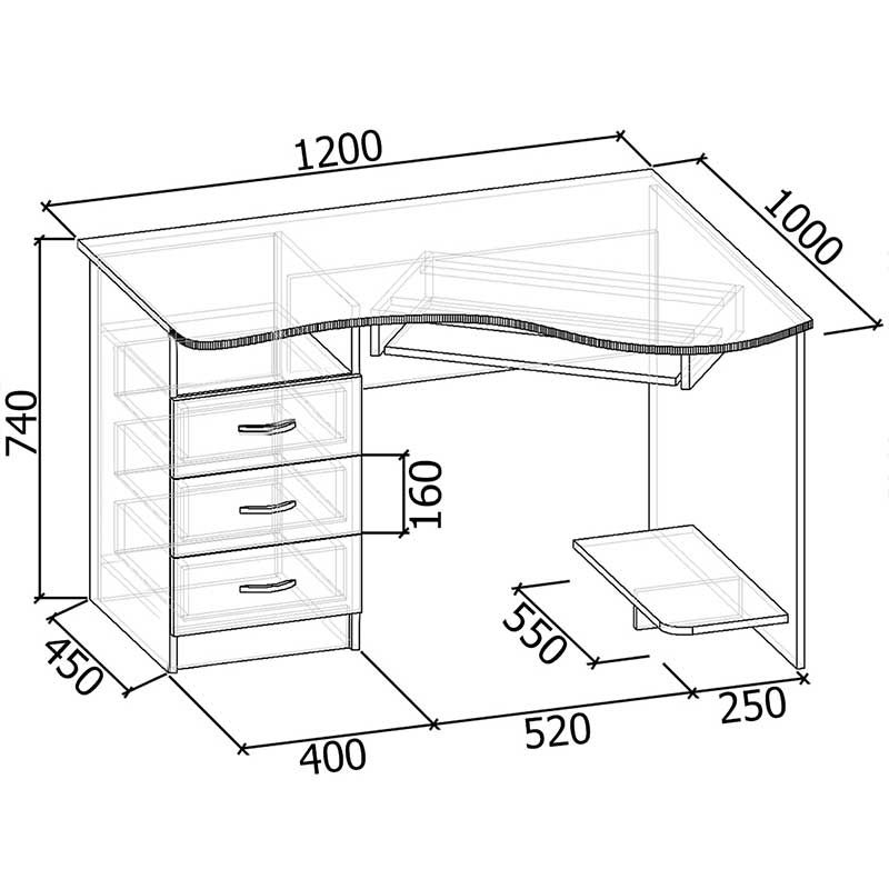 Компьютерный стол Фаворит