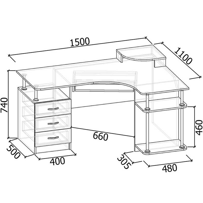 Компьютерный стол СК-202