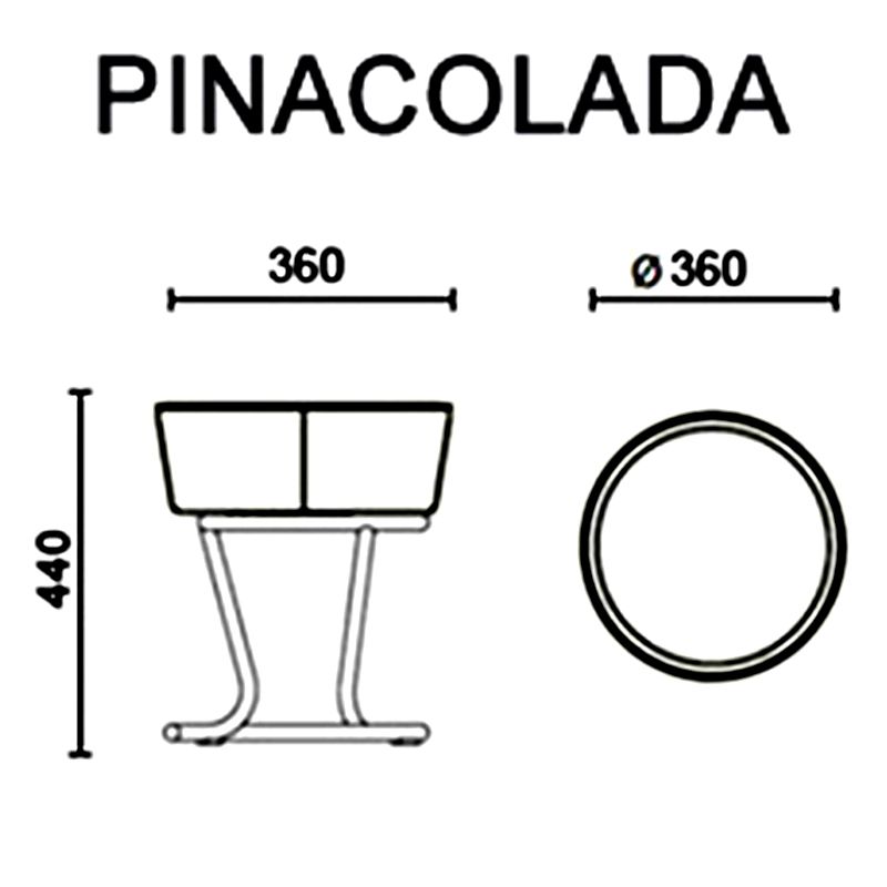 Обеденный стул PINACOLADA chrome