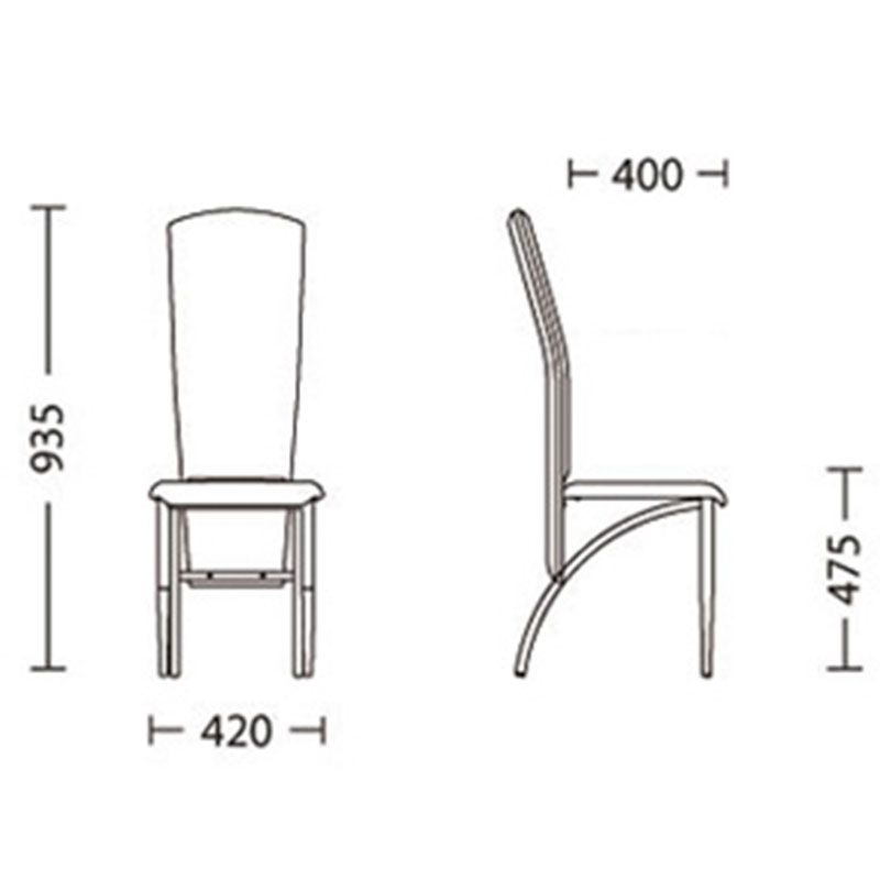 Обеденный стул AMELY alu